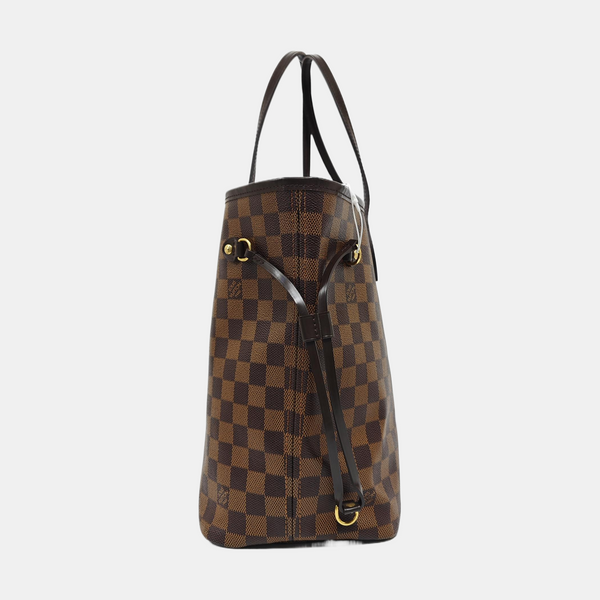 NEVERFULL MM Damier Ebene Coated Canvas Brown