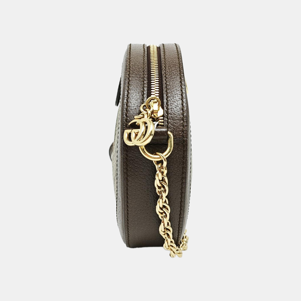 Ophidia Mini Monogram Coated Canvas Beige