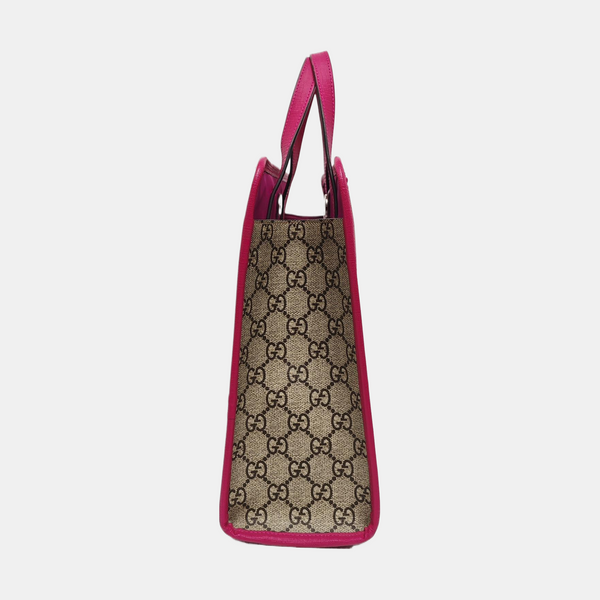 Children’s GG Bucket Monogram Coated Canvas Beige