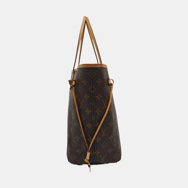 NEVERFULL MM Monogram Coated Canvas Brown