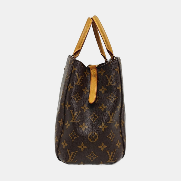 MONTAIGNE Monogram Coated Canvas Brown