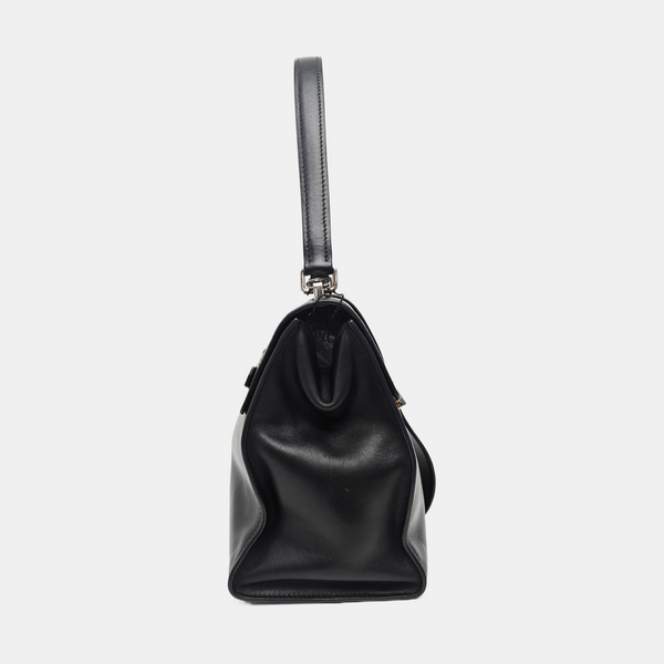 Calfskin Shoulder Bag Black
