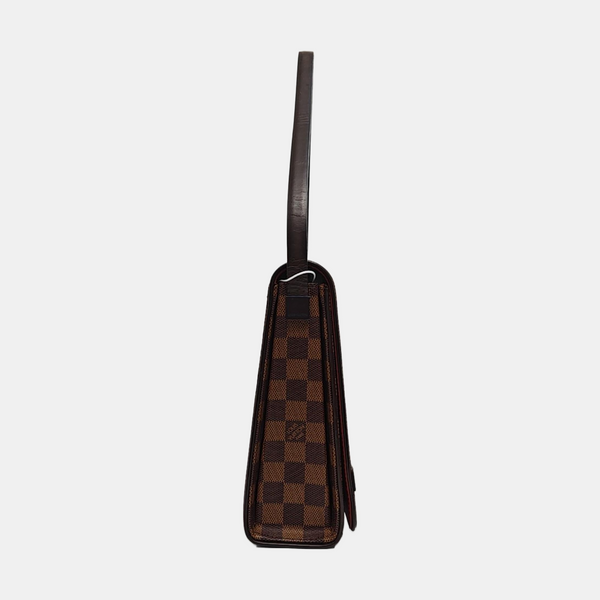 TRIBECA Damier Ebene Coated Canvas Brown