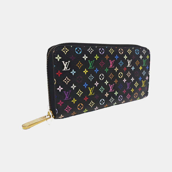 LV × TM ZIPPY Monogram Coated Canvas Black Wallet