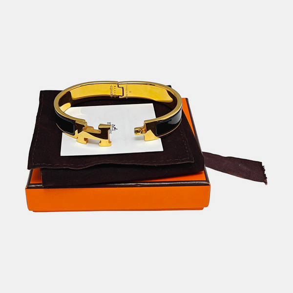 Clic H Metal Gold Bangle