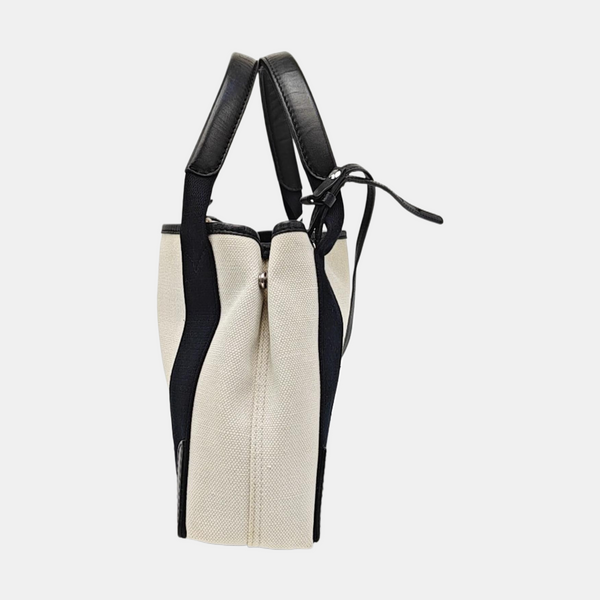 Navy Mini Canvas Beige