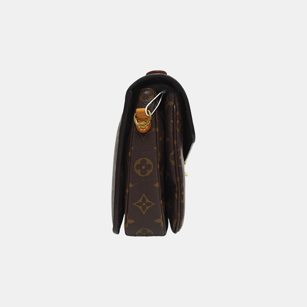 MÉTIS MM Monogram Coated Canvas Brown