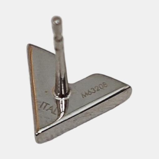 ESSENTIAL V Metal Silver Stud Earrings