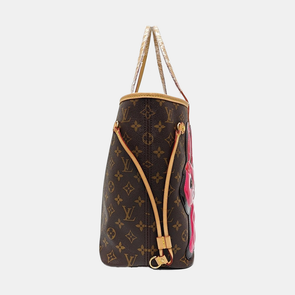 NEVERFULL MM Monogram Coated Canvas Brown