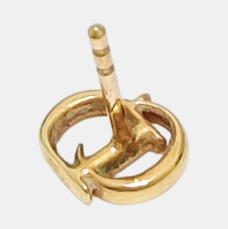 Metal Gold Stud Earrings