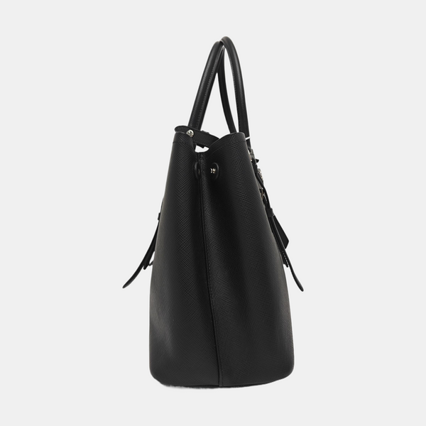 Double Medium Calfskin Black