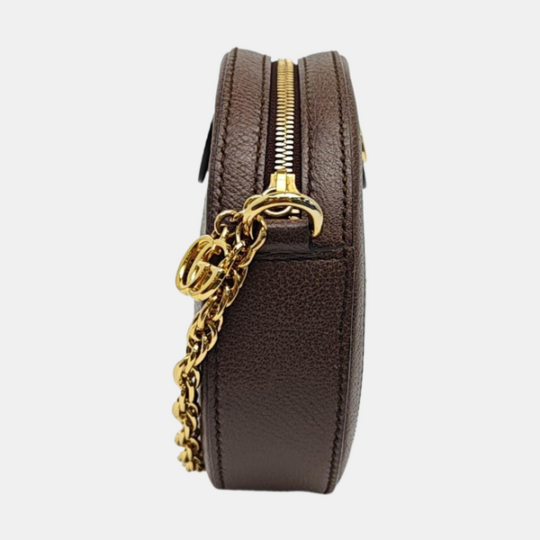 Ophidia Mini Monogram Coated Canvas Beige