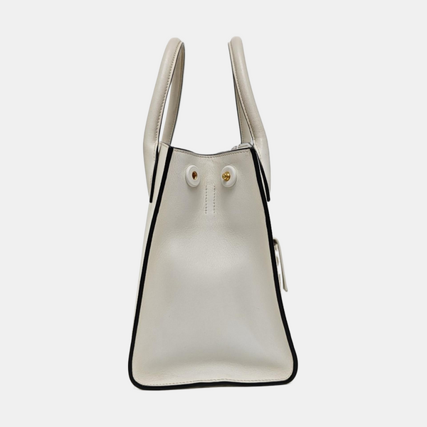 Monochrome Saffiano Calfskin White