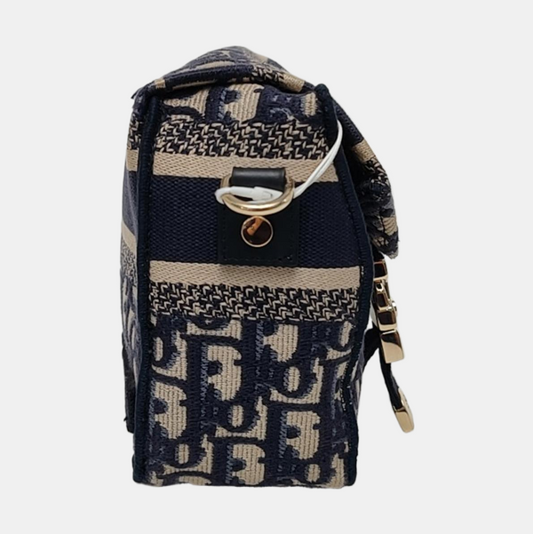 Diorcamp Small Oblique Canvas Blue