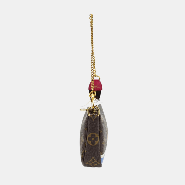 Authenticated pre-owned ACCESSOIRES Mini Monogram Coated Canvas Brown - Top Handle Bag at Looply
