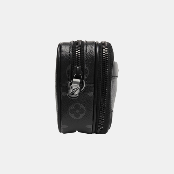 ALPHA Nano Monogram Coated Canvas Black