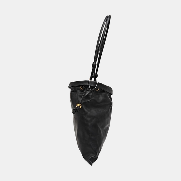 CRYSTAL POUCH Lambskin Black