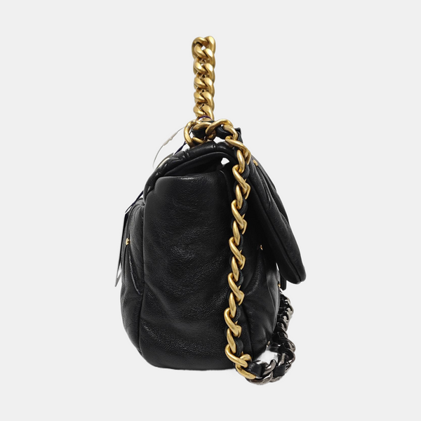 CHANEL 19 Small Quilted Lambskin Black