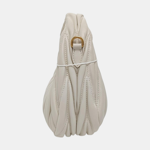 Wander Matelassé Mini Quilted Lambskin White