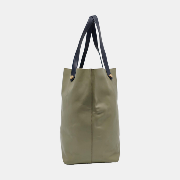Calfskin Bucket Bag Medium Green