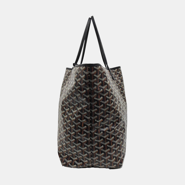 Coated Canvas Tote Bag Black