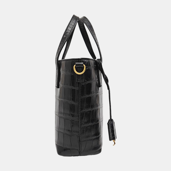 Calfskin Shoulder Bag Black
