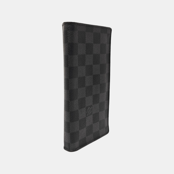 BRAZZA Damier Coated Canvas Blue Wallet