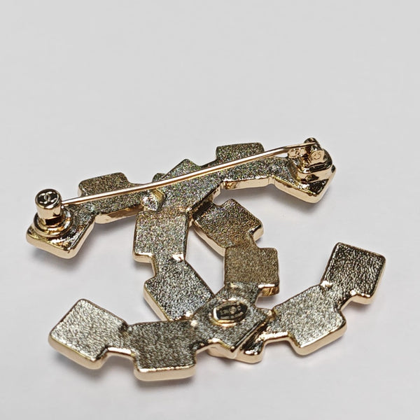 Metal Gold Brooch