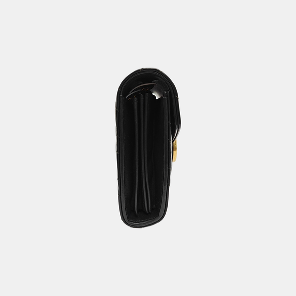 GG Marmont Mini Chevron Calfskin Black