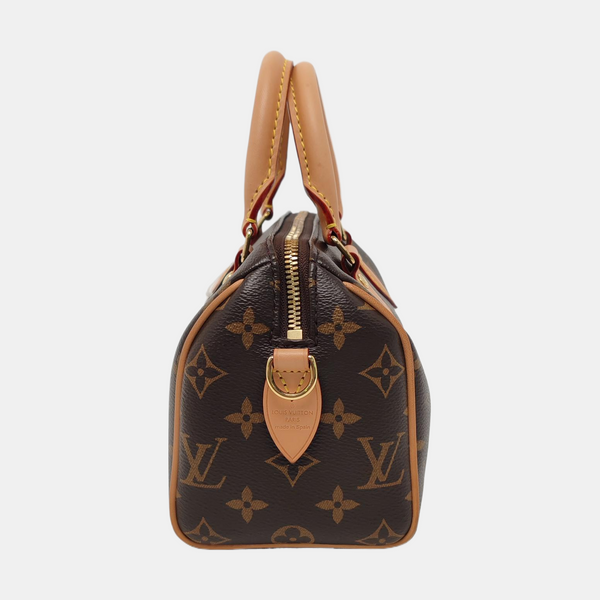SPEEDY 20 Monogram Coated Canvas Brown