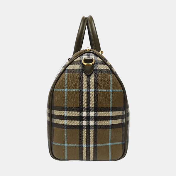 Boston Medium Coated Canvas Green