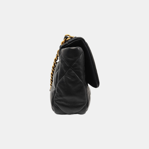 CHANEL 19 Small Quilted Lambskin Black