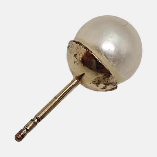 Dior Tribales Metal White Stud Earrings