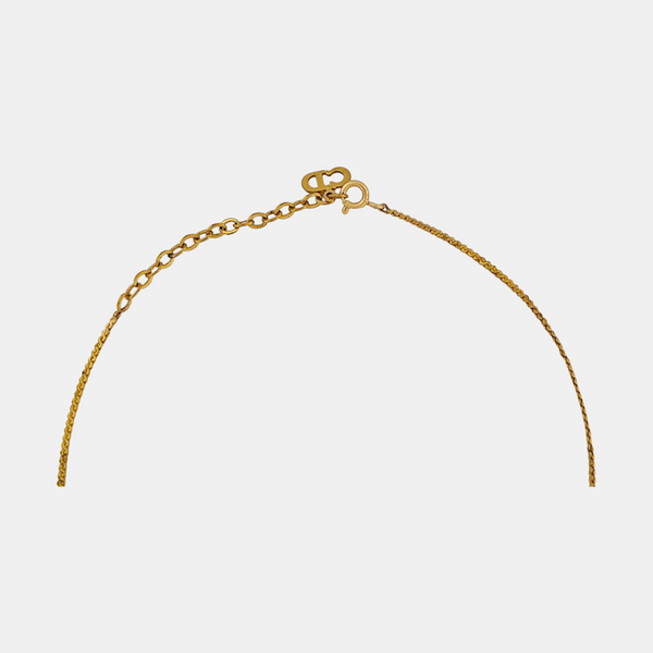Petit CD Metal Gold Necklace