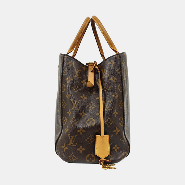 MONTAIGNE GM Monogram Coated Canvas Brown