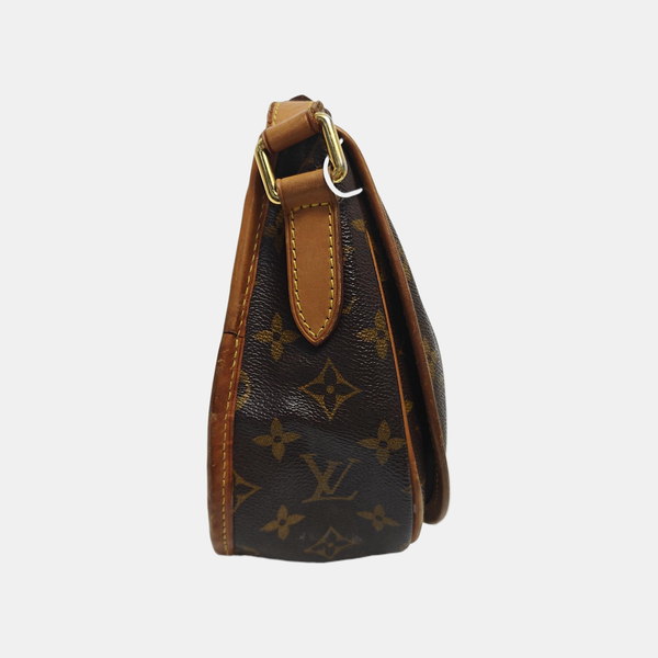 MENILMONTANT PM Monogram Coated Canvas Brown