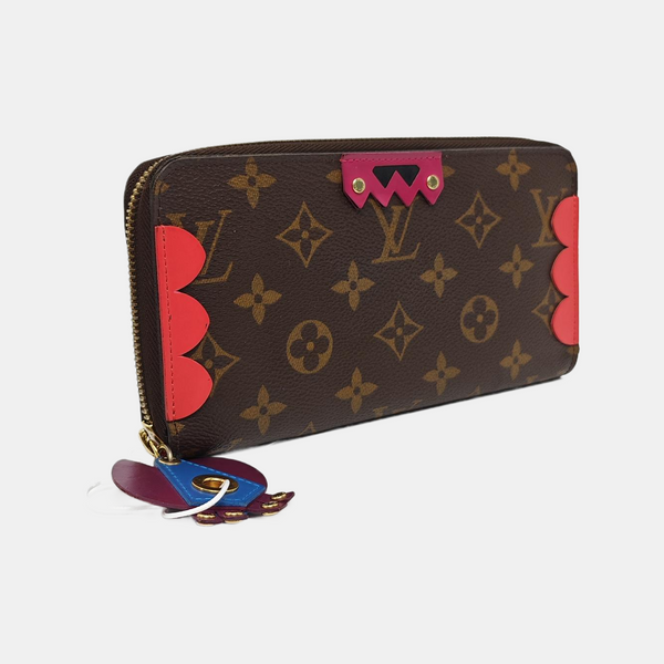 ZIPPY Monogram Coated Canvas Brown Wallet