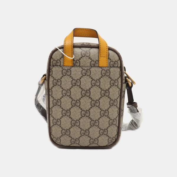 Neo Vintage Mini Monogram Coated Canvas Brown