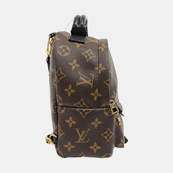 PALM SPRINGS Mini Monogram Coated Canvas Brown