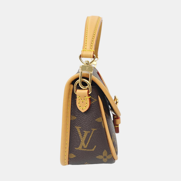 DIANE Nano Monogram Coated Canvas Brown