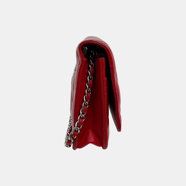 WOC Quilted Lambskin Red