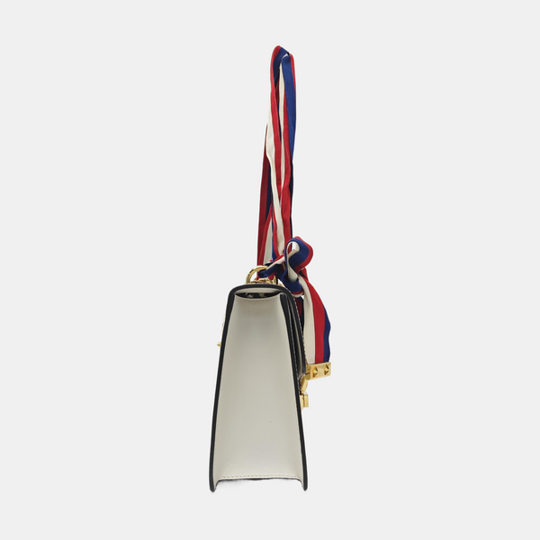Sylvie Small Calfskin White