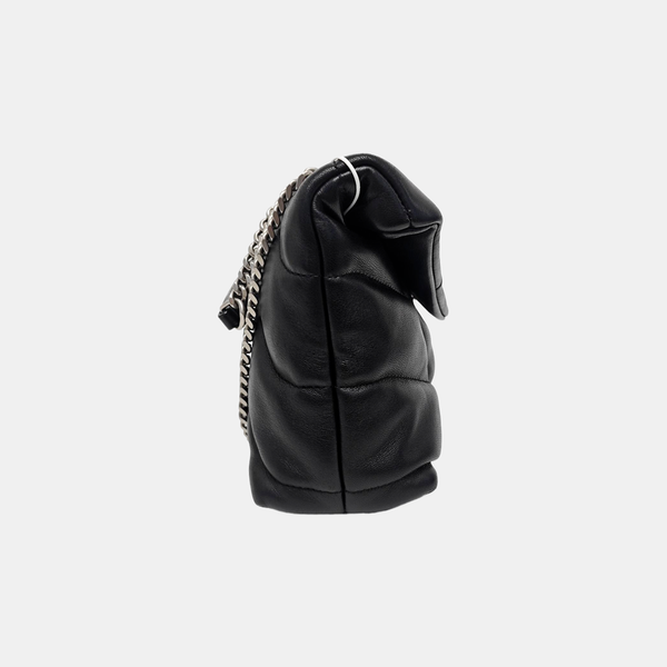 PUFFER TOY Mini Quilted Lambskin Black