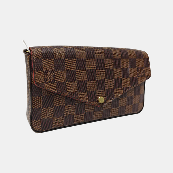 FÉLICIE Damier Ebene Coated Canvas Brown