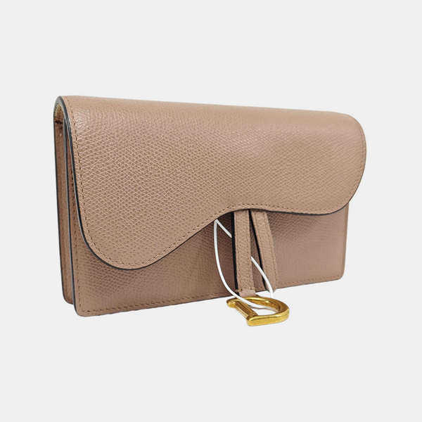 Authenticated pre-owned Saddle Calfskin Pink - Belt Bag at Looply