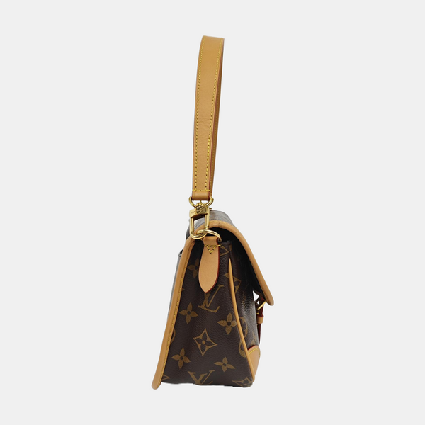 DIANE Monogram Coated Canvas Brown
