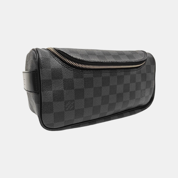 Damier Graphite Coated Canvas Clutch Gray