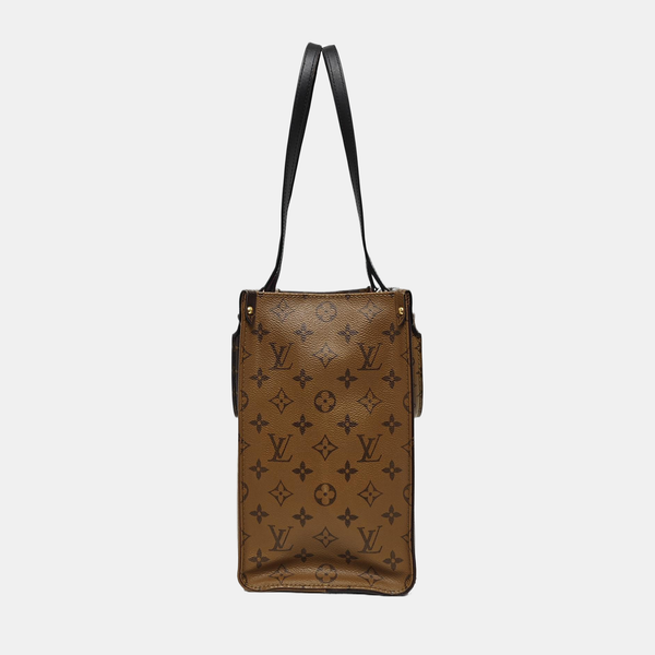 ONTHEGO MM Monogram Coated Canvas Brown