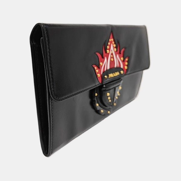 Leather Clutch Black