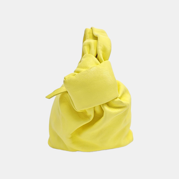 Double Knot Mini Calfskin Yellow